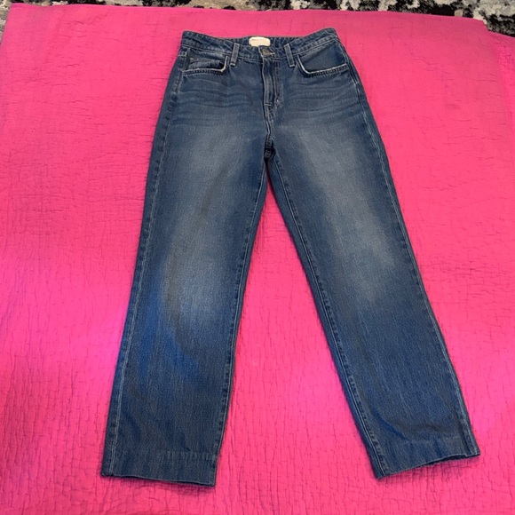 L'AGENCE Dark Blue Straight Leg Jeans Size 25